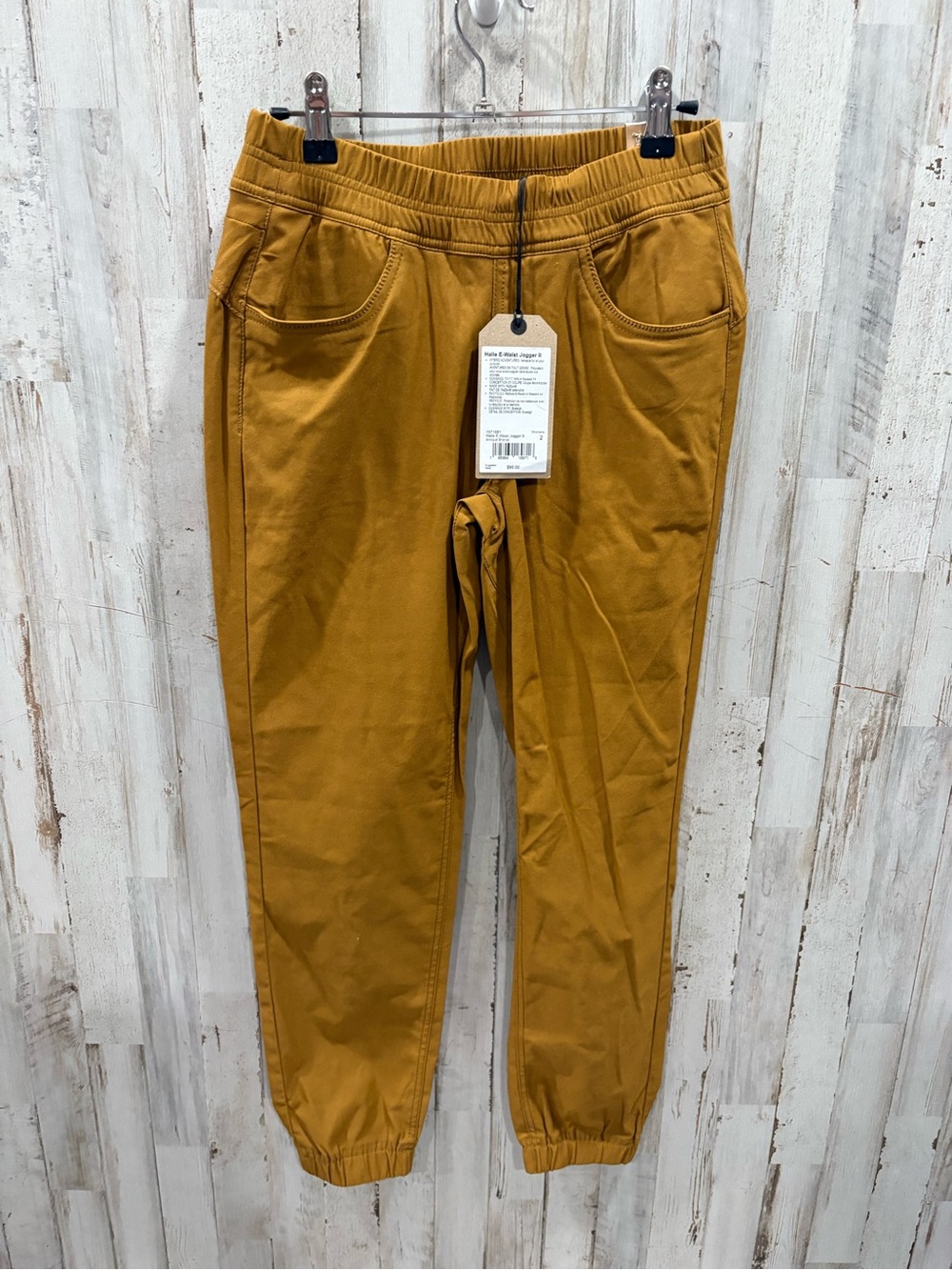 Prana Halle E-Waist Jogger II Pants Antique Bronze Women’s 2 ReZion Hiking New